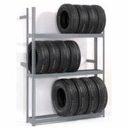 Global Equipment 3 Tier Single Entry Tire Rack 60"W x 18"D x 84"H 613144